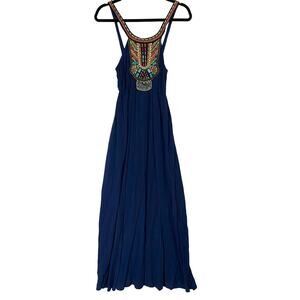Selfie Couture by Trendology maxi dress women’s large beaded bodice stretch